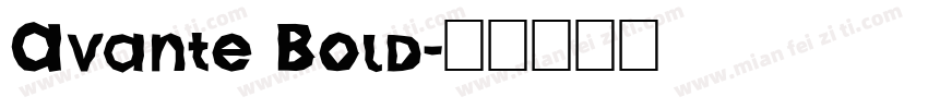 Avante Bold字体转换
